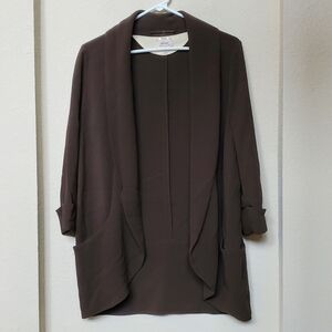 Aritzia Wilfred Chevalier Draped Open Tuxedo Blazer.  Size 4